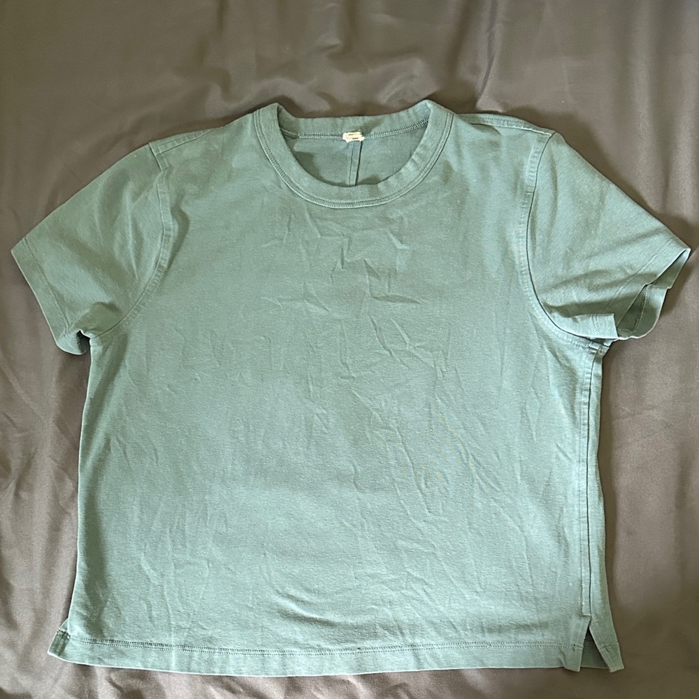 lululemon athletica Light Green Short Sleeve Tee